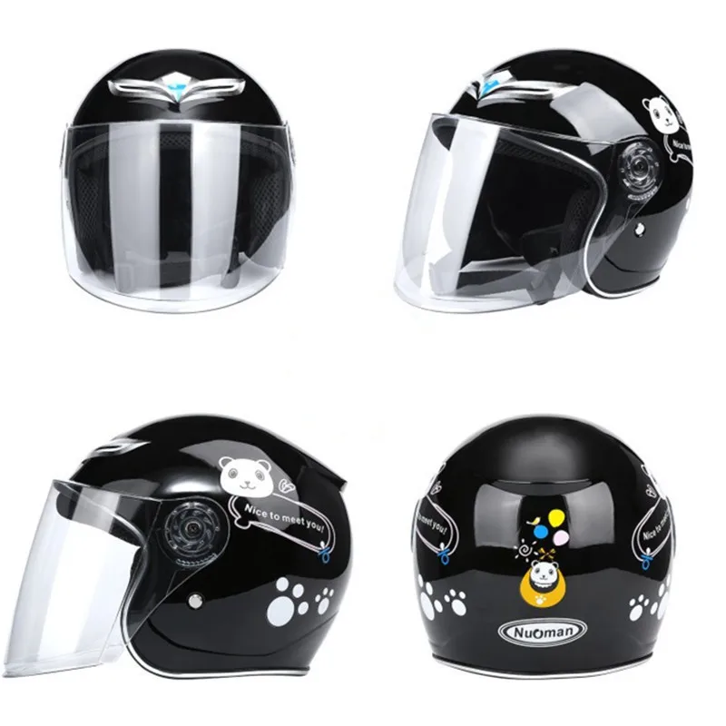Motorcycle Gear For Kids - Light Weight Children Bicycle Open Face