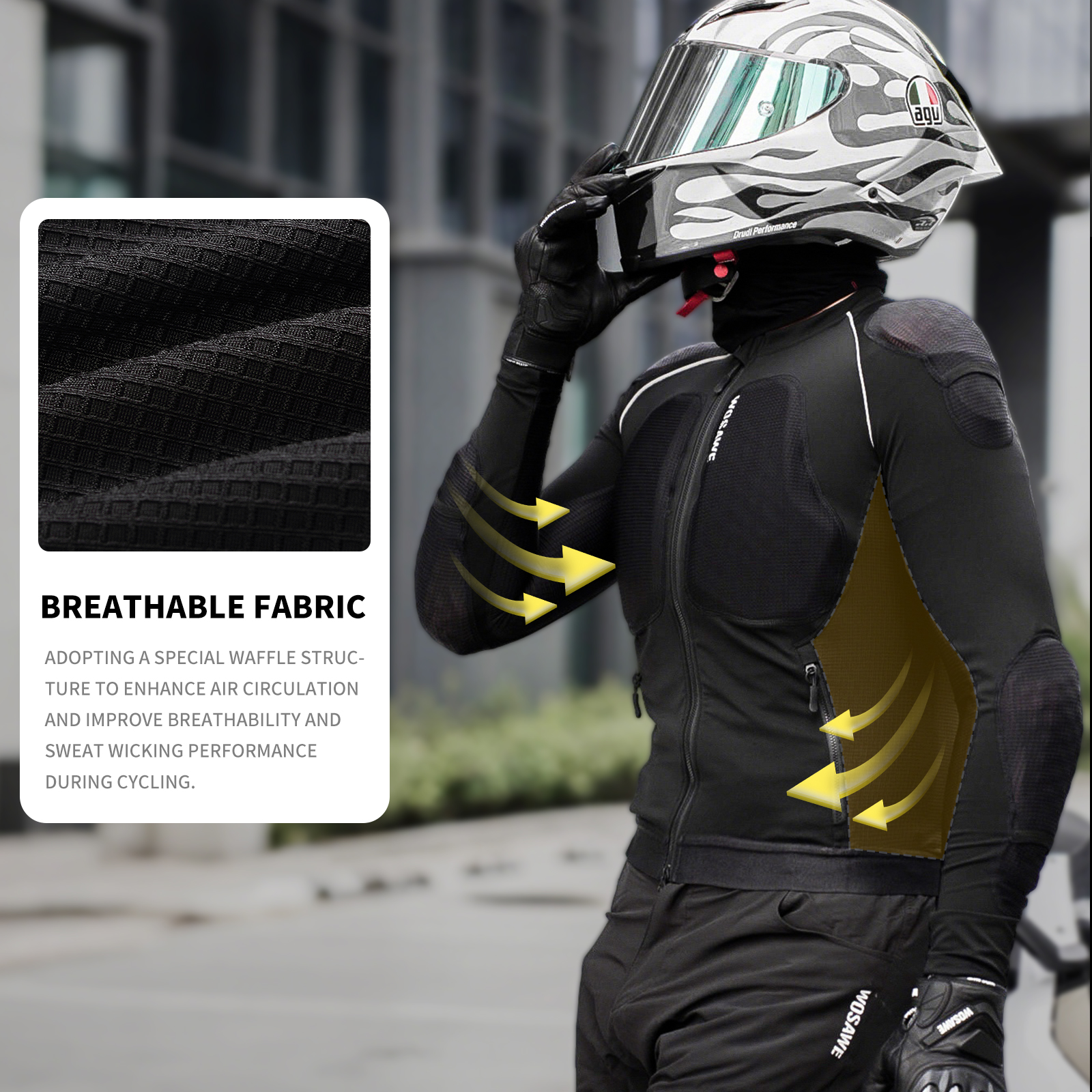 WOSAWE Motorcycle Jacket Body  - Motorcycle Gear Women recension och pris