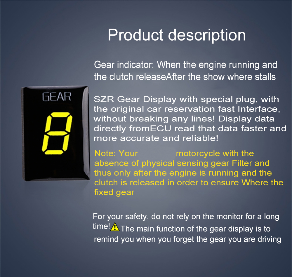 Motorcycle Gear Indicator For  - Motorcycle Gear Ratio recension och pris