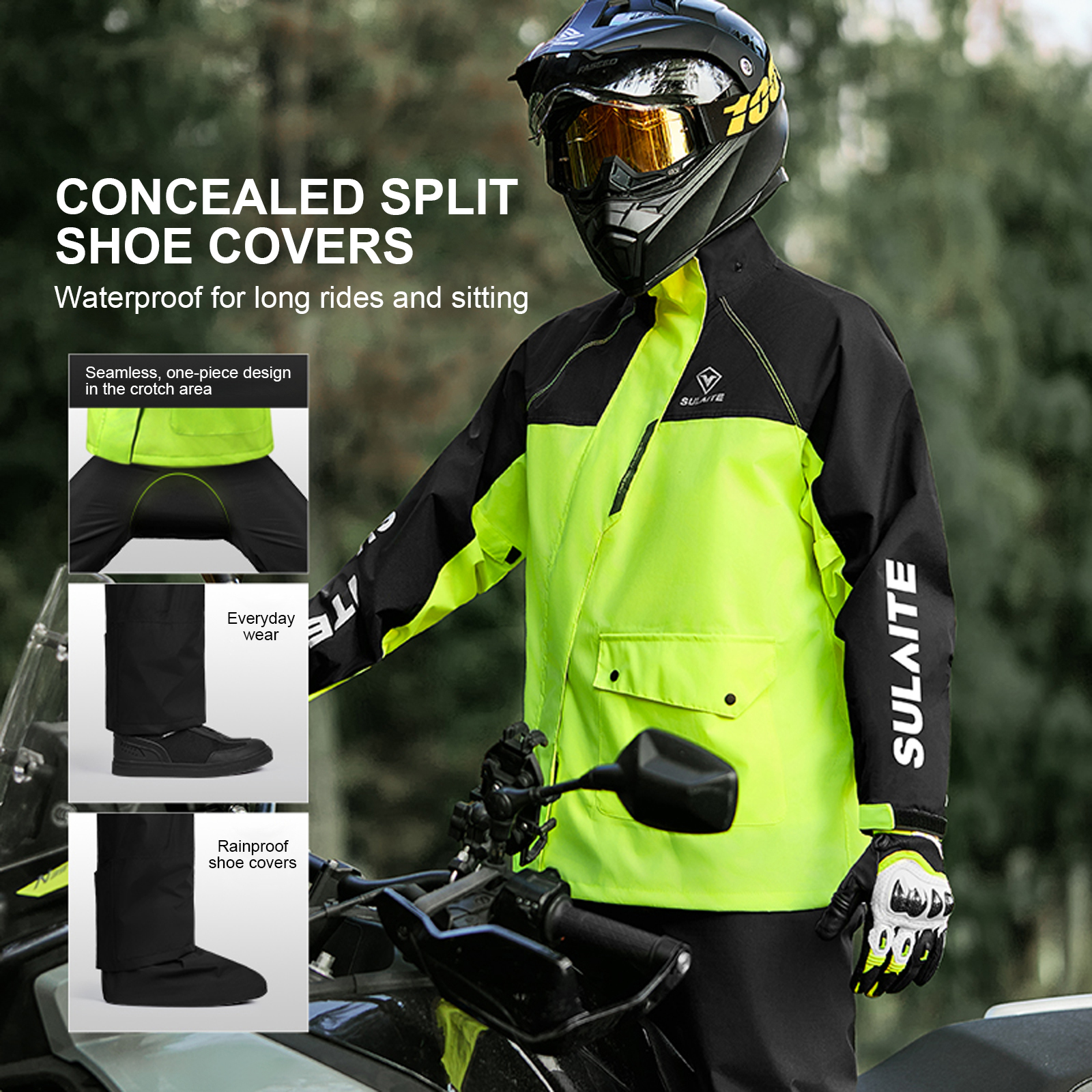 Motorcycle Rain Suit for Men & - Motorcycle Gear Women recension och pris