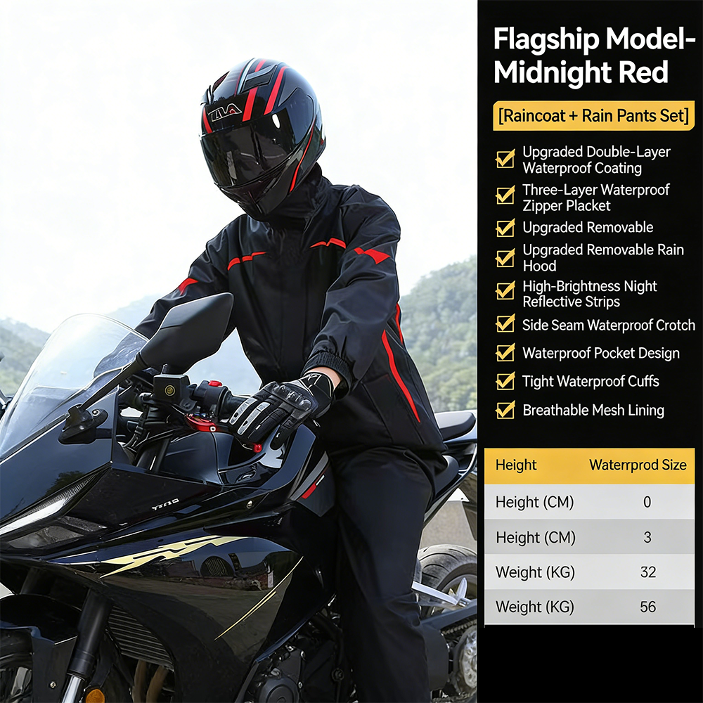 Motorcycle Rain Suit Men Women - Motorcycle Gear Women recension och pris