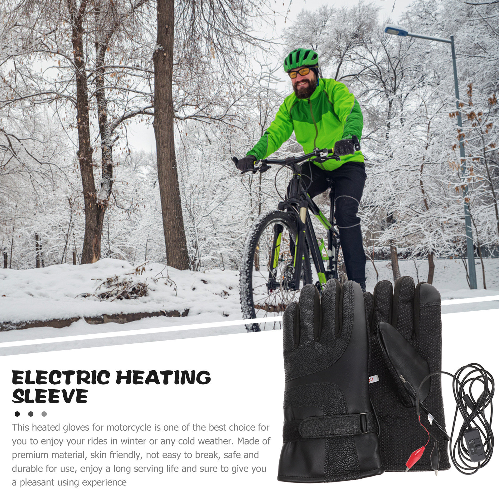 1Pair Adjustable Heated Motorc - Motorcycle Gear Women recension och pris
